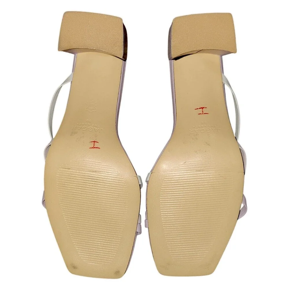 Jaggar The Label Lilac & White Strappy Formal Minimalist Sandal Women SI…